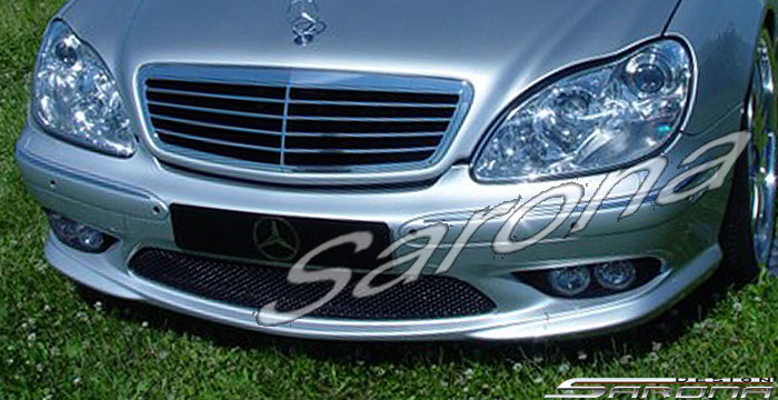 Custom Mercedes S Class  Sedan Front Bumper (2000 - 2006) - $690.00 (Part #MB-092-FB)